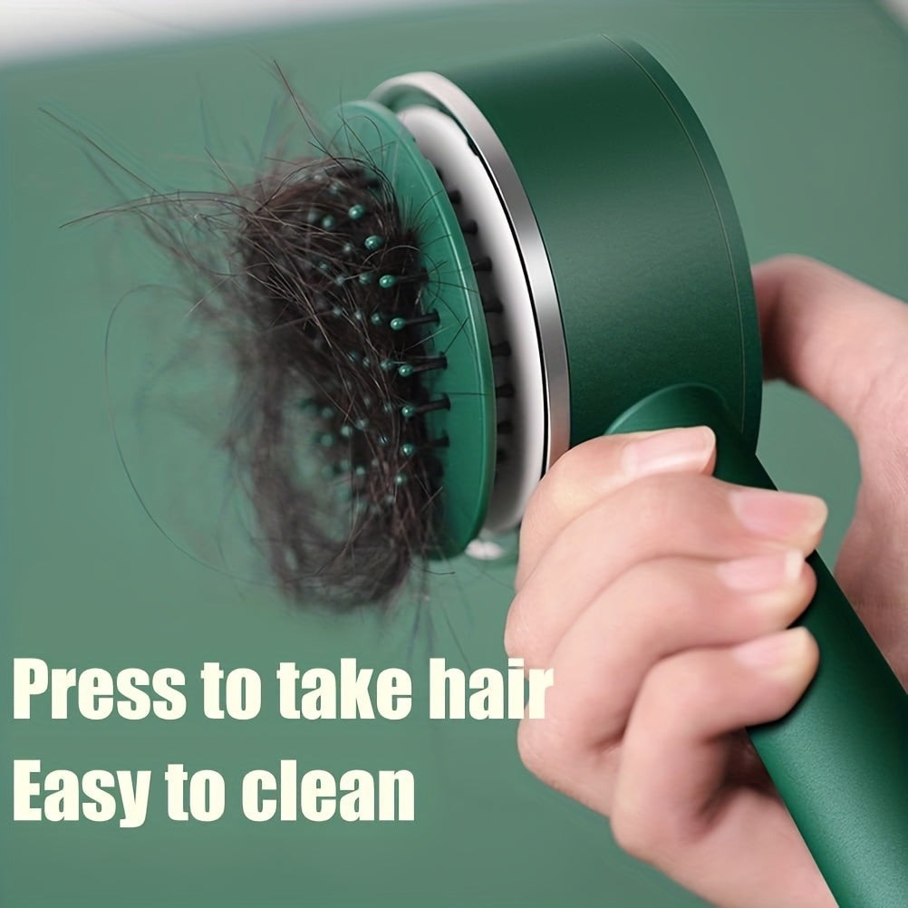 One-key Self-cleaning Hair Brush For Women Curly Hair Brush