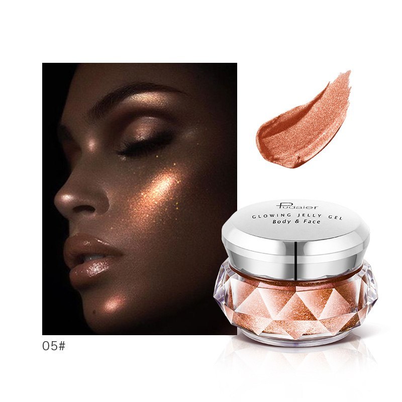 Face Highlighter Jelly Gel Mermaid Eyeshadow Glow Body Glitter