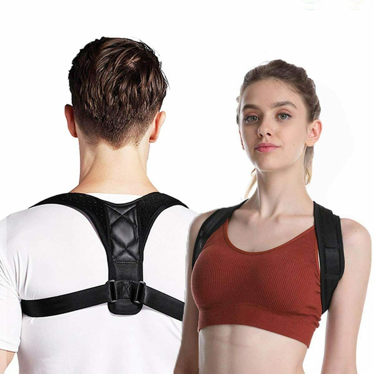 Posture Corrector Men Women Upper Back Pain Brace Clavicle Support Straightener