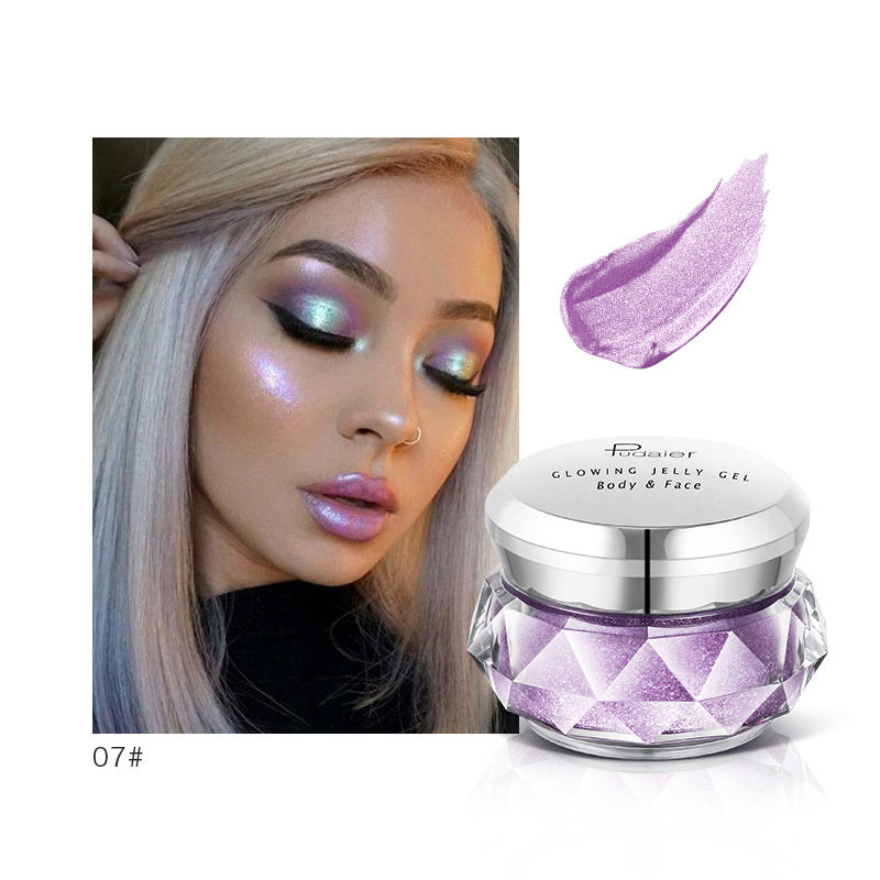 Face Highlighter Jelly Gel Mermaid Eyeshadow Glow Body Glitter